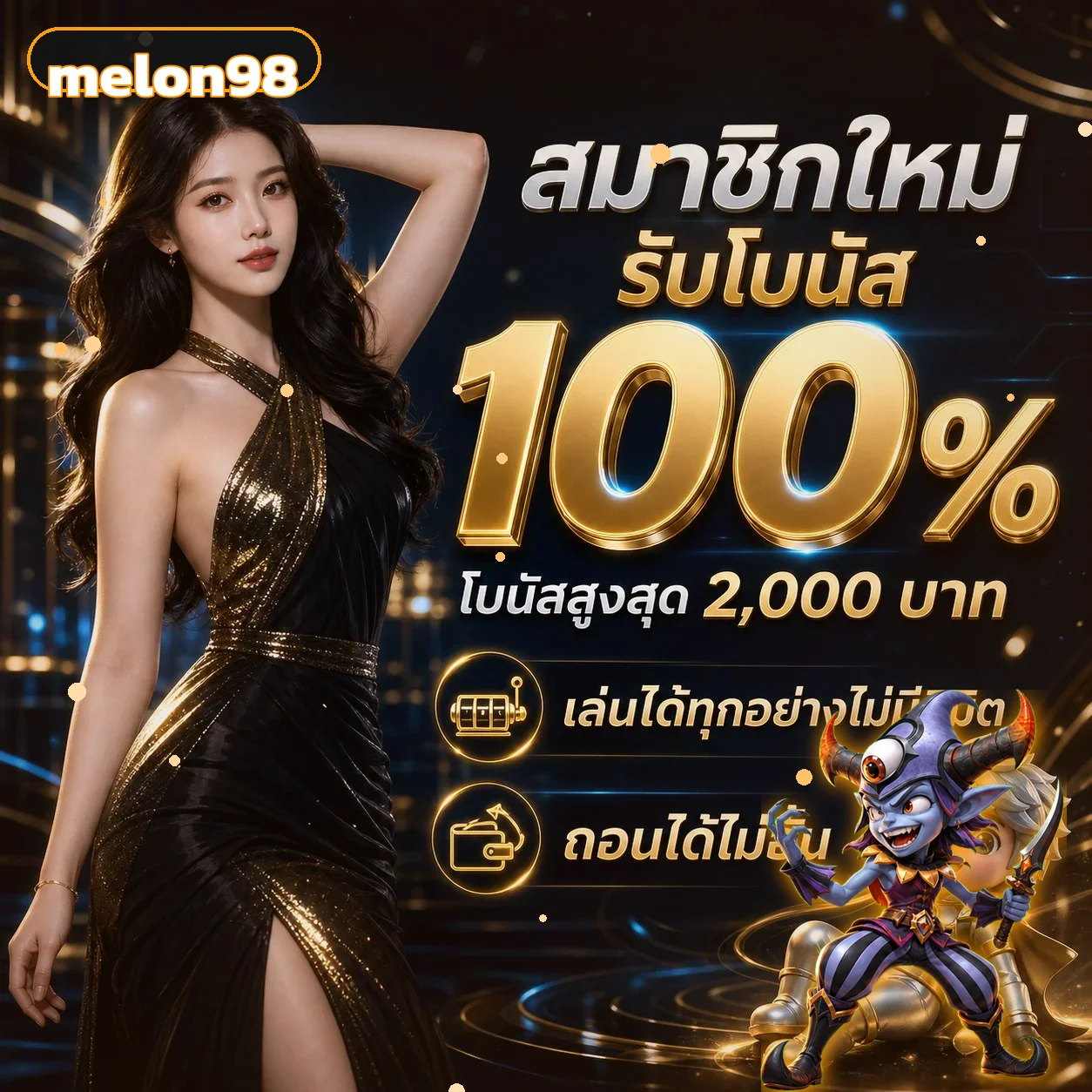 บริการคาสิโนและสล็อต melon98